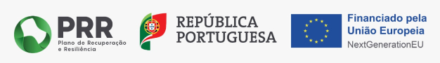 PRR Plano de Recuperação e Resiliência, República Portuguesa, Financiado pela União Europeia NextGenerationEU